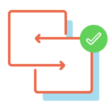 Piktogramm Migration rot