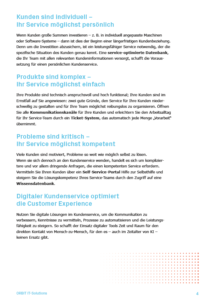 E-Book CRM im Kundenservice: S. 3: Lösugen: persönlicher Service, einfacher Service, kompetenter Service