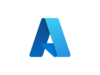 Microsoft Azure Logo, blaues A zum Thema Cloud-Infrastruktur, Cloud Lösungen für Unternehmen