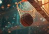 ERP-Lösung: Titelbild E-Book Best Practices im ERP-Projekt | Best Move ERP | Treffer: Basketball fliegt in den Korb