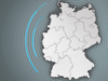 Mobildfunkplanung: Standortbescheinigung: Deutschlandkarte mit den Grenzen der Bundesländer inmitten von Funkstrahlung