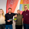 ORBIT ist offiziell Gold-Partner von Hornetsecurity und erhält die Gold-Partner-Trophäe.